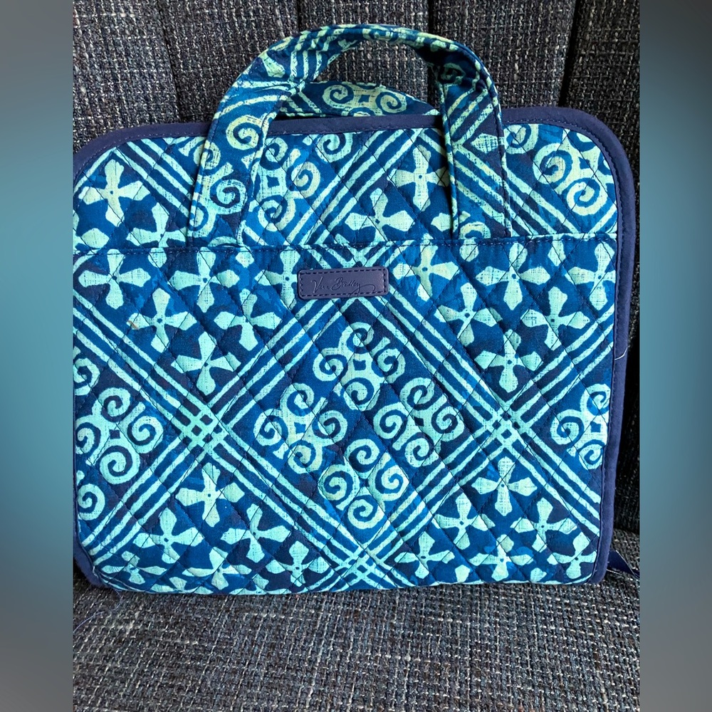 Vera Bradley Hanging Cosmetic Bag - Retired Pattern “Cuban Tiles”.